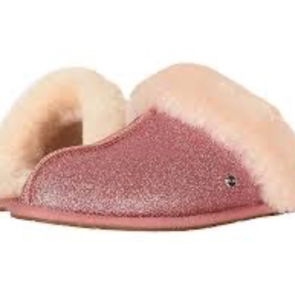 NEW UGG Scuffette Pink Glitter Sparkle Slippers 12 - Picture 8 of 8